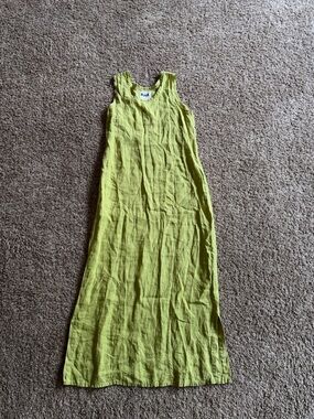 Flax petite sleeveless linen dress size petite small